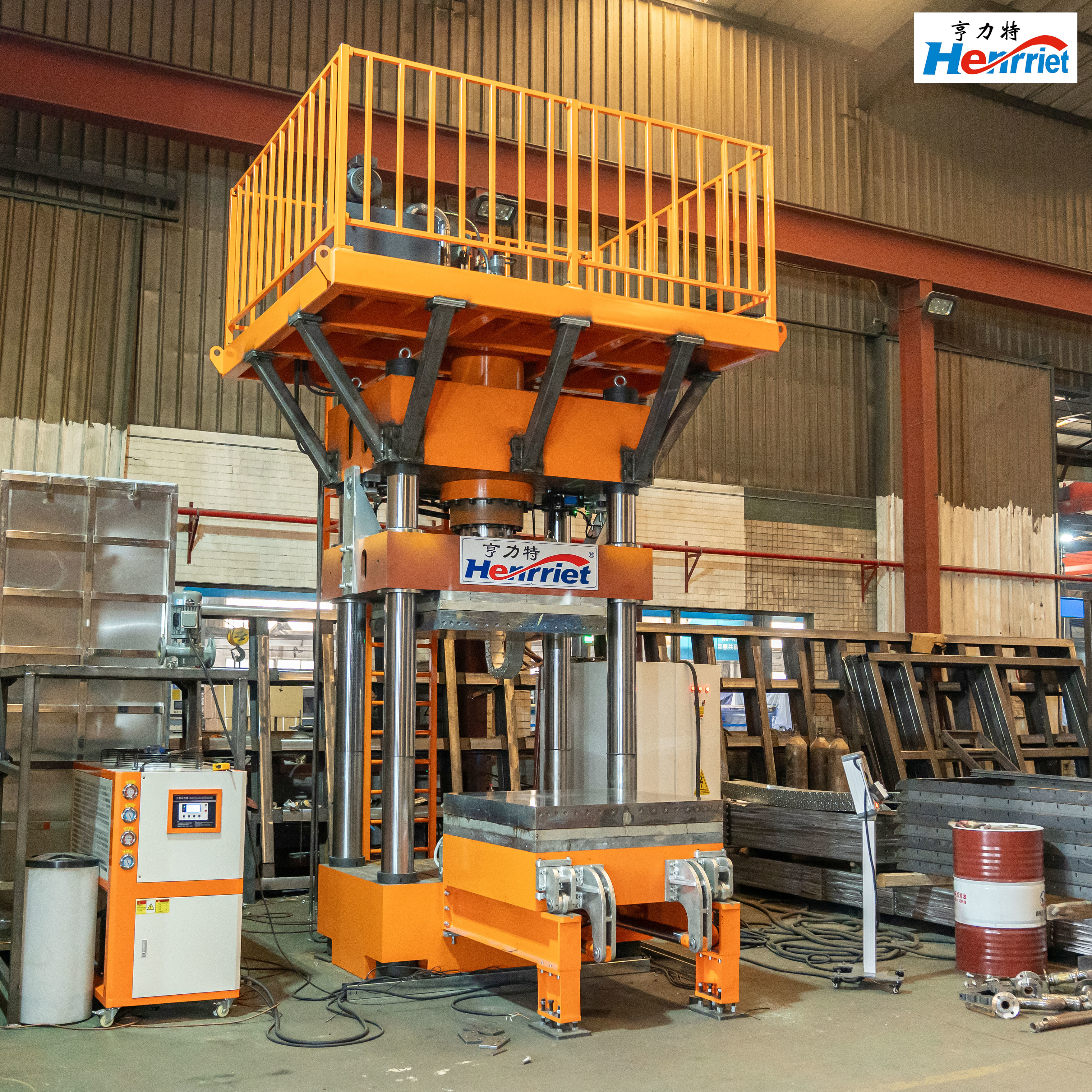 Henrriet  High Temperature Hot Press Machine with Adjustable Heating System for Aerospace Aramid Fiber Fabric Lamination