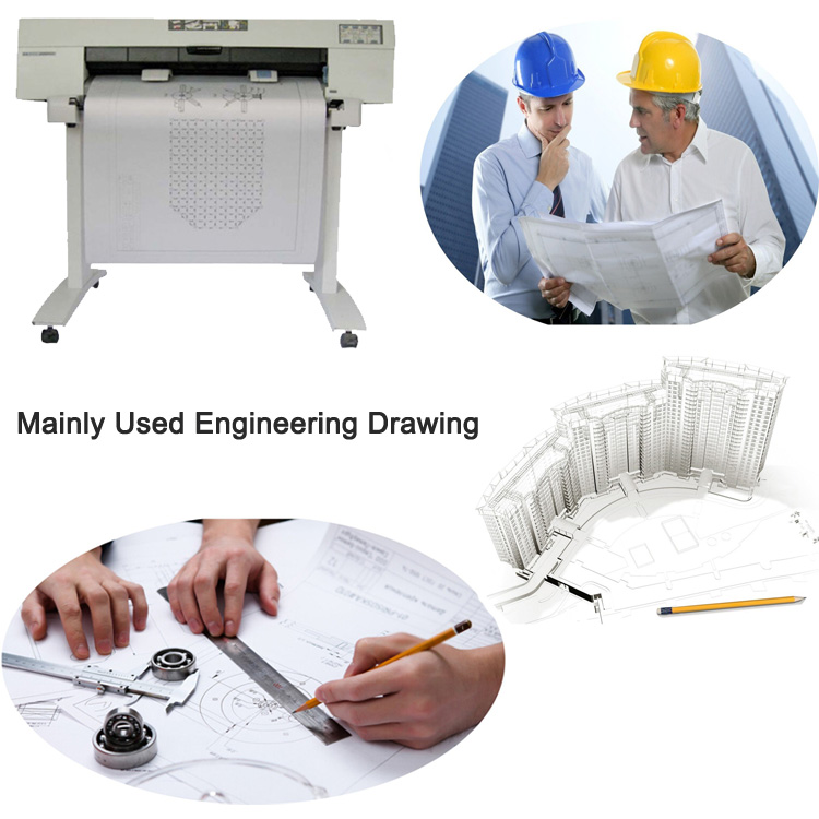 CAD Plotter Paper Широкий формат 24 дюйма бумага прокладчика скрепления 36 струйных принтеров КАД крена бумаги прокладчика дюйма