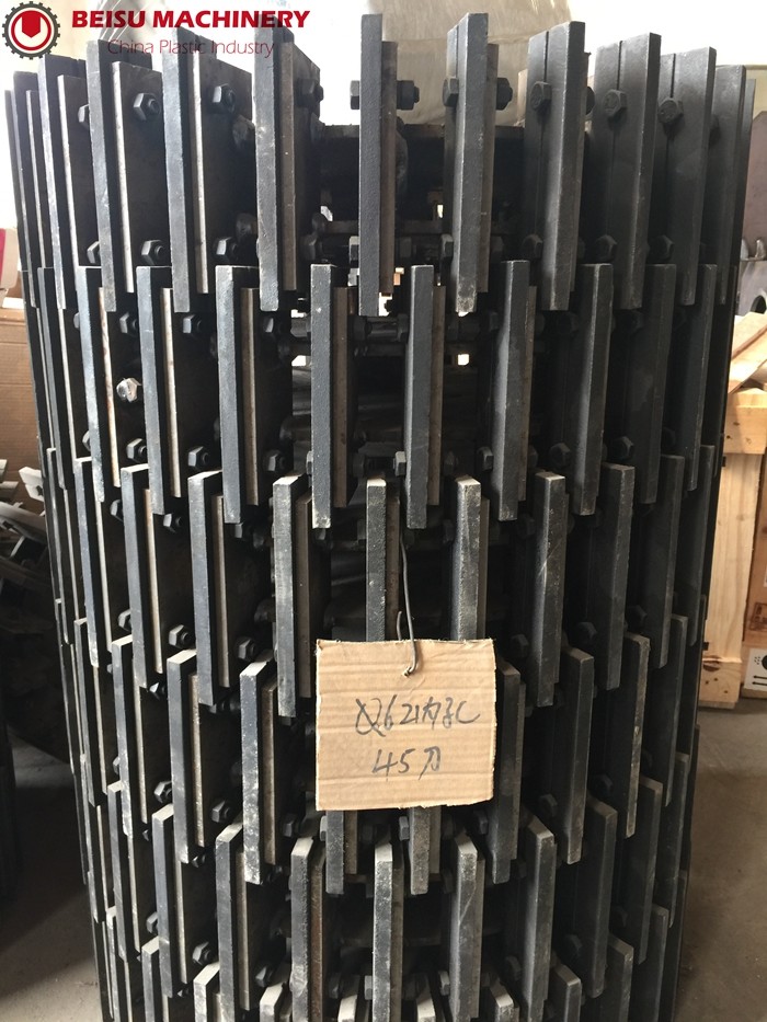 Наградное оборудуя стальное лезвие мельницы Pulverizer пластиковых частей машины пластиковое