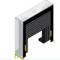 Almofada Automática Retrátil Inflável Doca Shelter Equipamento da Baía de Carregamento