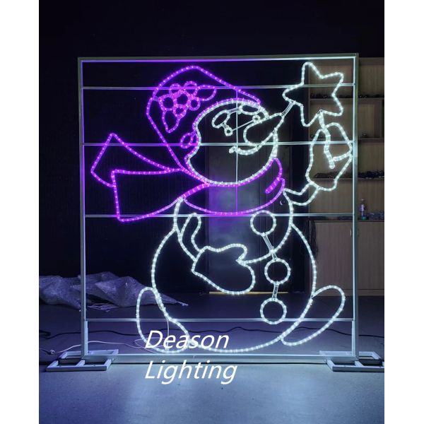 Giant outdoor wire lighted snowman   snowman lighted outdoor christmas decorations