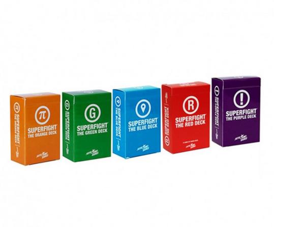 Superfight Expansion Orange Red Blue Green Purple Card Deck Set of 5
