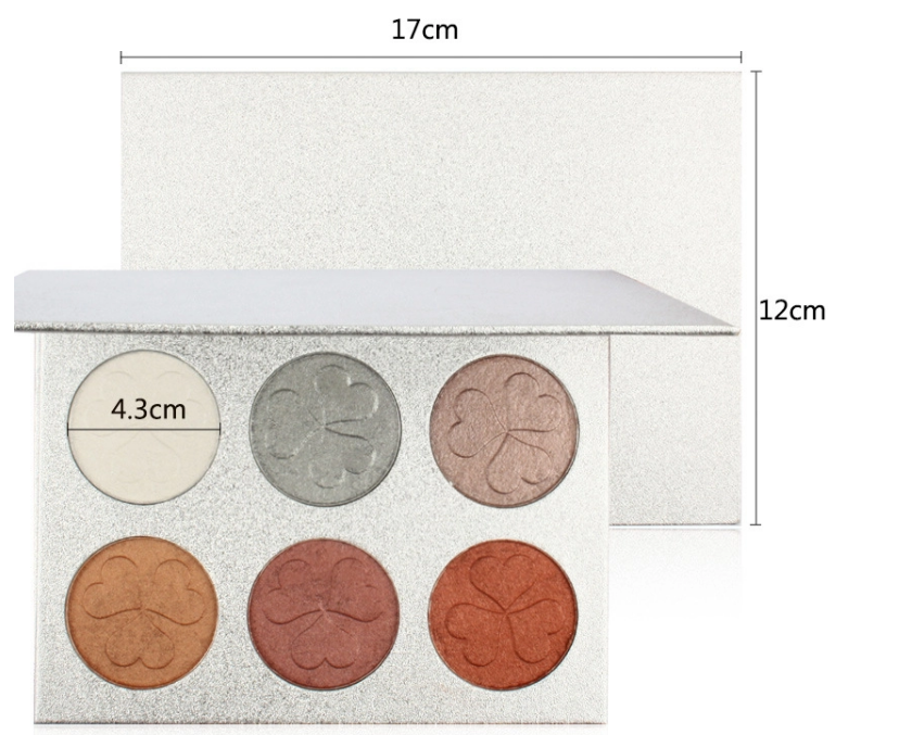 High End Face Makeup Highlighter Palette Face Glow Highlighter Powder Form