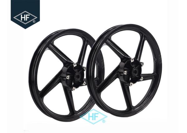 Yamaha YBR125 Aftermarket Motorcycle Wheel Parts With Disc / Drum Brake Hub