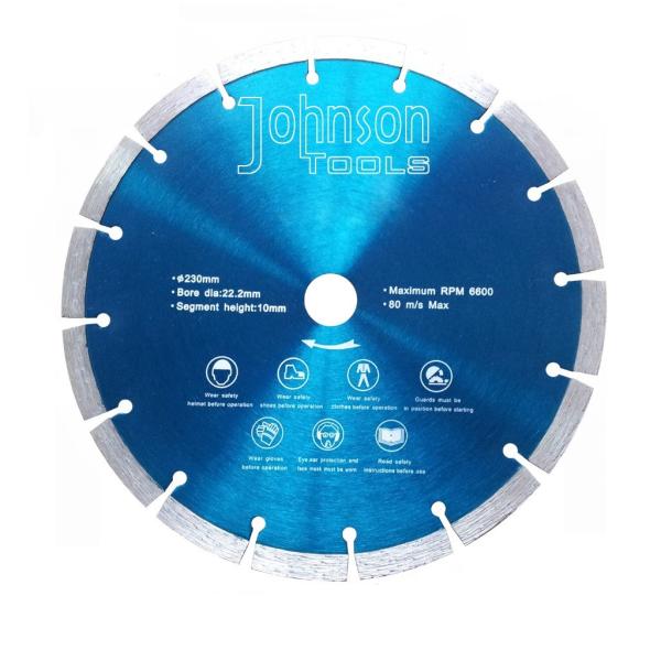 230mm Hot Press Sintered Diamond Saw Blades For Concrete Cutting Disc