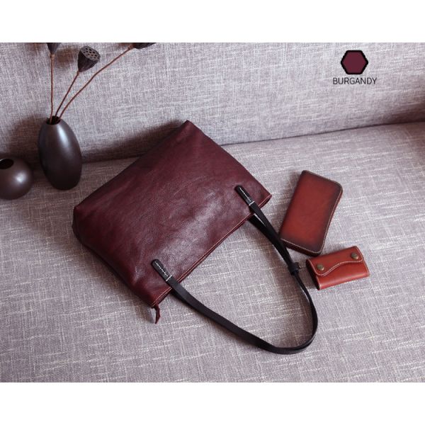 Authentic Handbags Tan Leather Tote Bag