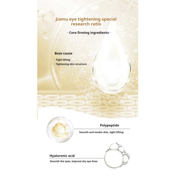 Hyaluronic Acid Skincare Eye Mask Anti Wrinkle Firming Whitening For Dark Circles Eye Bags Removing