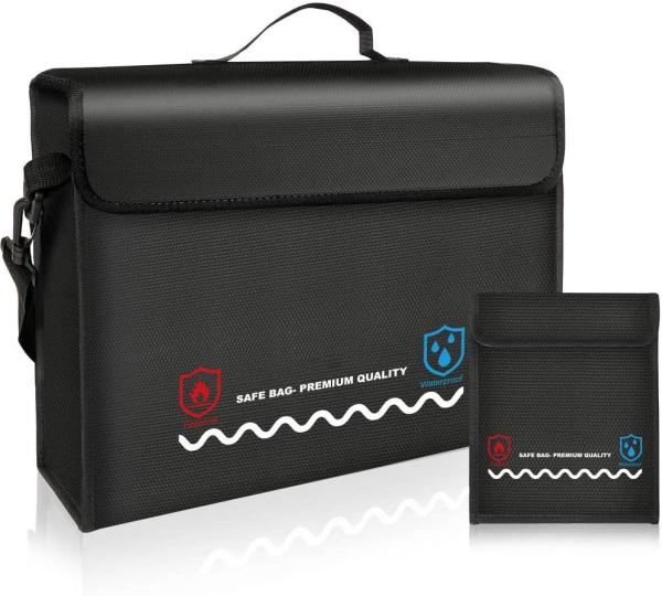 Silicone Coated Lipo Safe Bag Fireproof Waterproof Practical For Money