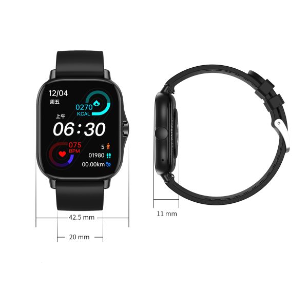 Eraysun DW11 Smart Watch for Men IP67 Waterproof Remote Control Month Feature Steel Design TPU Strap 12-Month Warranty