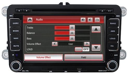 Car audio and video player for VW Jetta /Sagitar /Caddy with radio smart TV OCB-0989