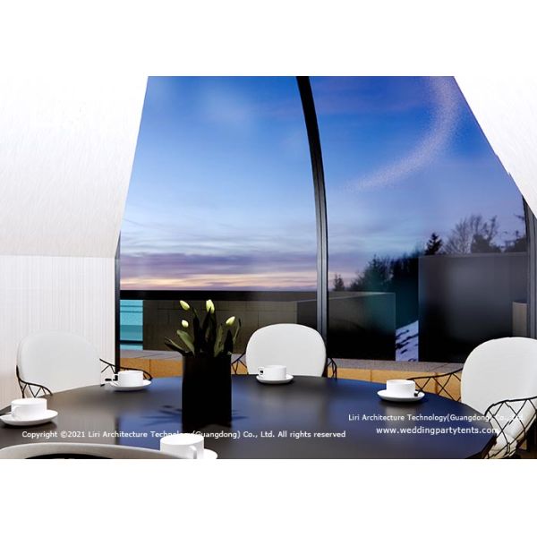 Outdoor Luxury Glamping Tents Clear Polycarbonate Crystal Dome House Hot Tub Enclosure