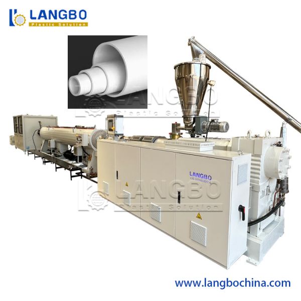 16-40mm Plastic PVC Conduit Pipe Extrusion Line Conical Twin Screw