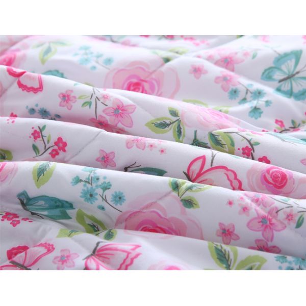 Spring Summer Plant Flowers Printed 233TC Fiber Quilts