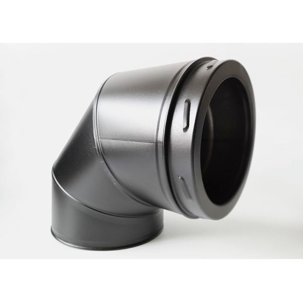 Heat Insulation Fireplaces Stoves SS304 Extraction Chimney Elbow Pipe 5Inch