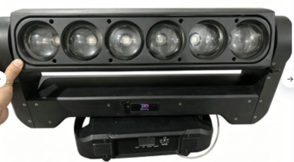 6x60W Used Stage Lights Single Face Moving Head Wash Light 3.5 - 45 Degree Zoom DMX512