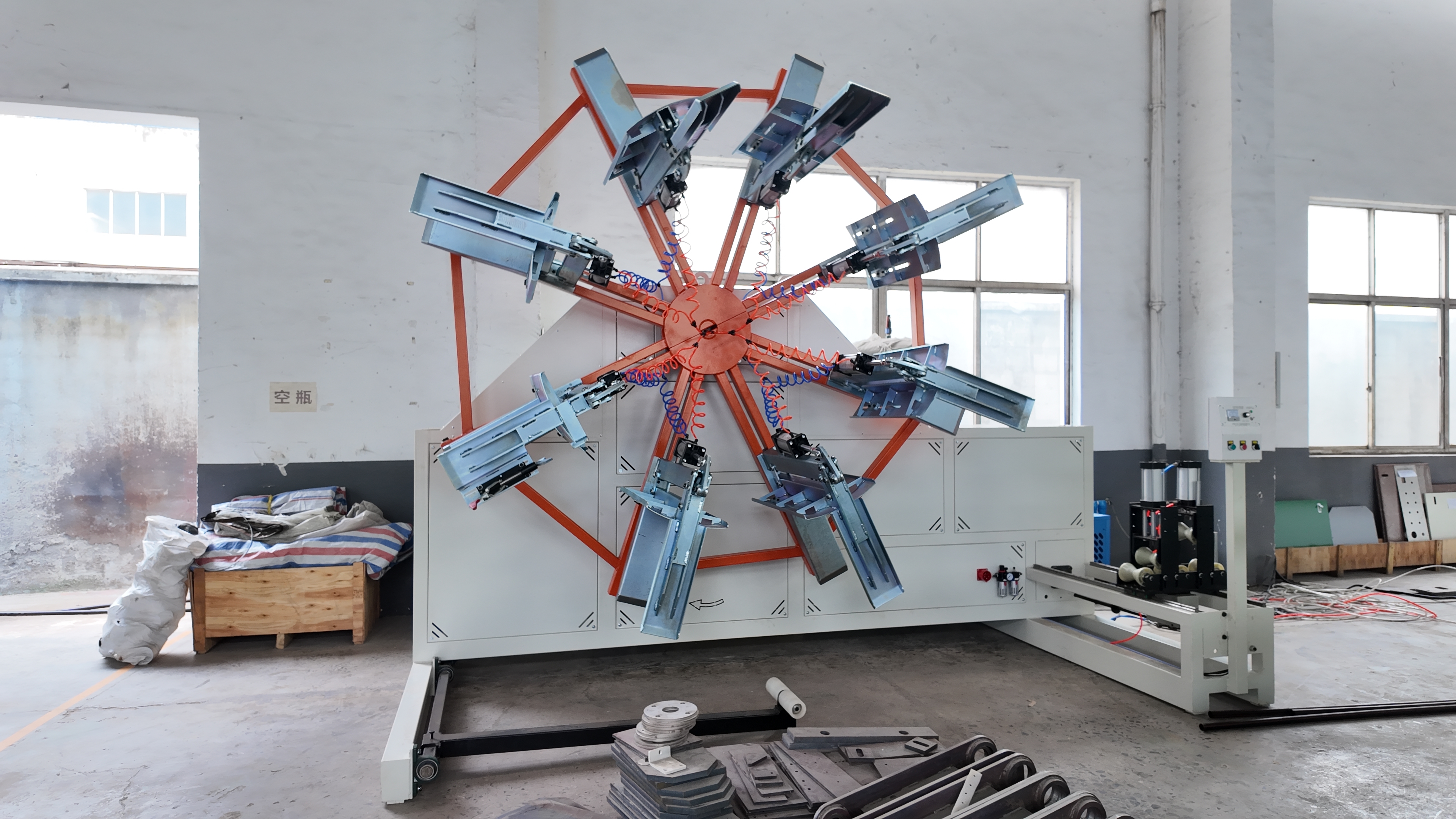 High Performance Semi Automatic Pipe Coiler with PLC HMI System