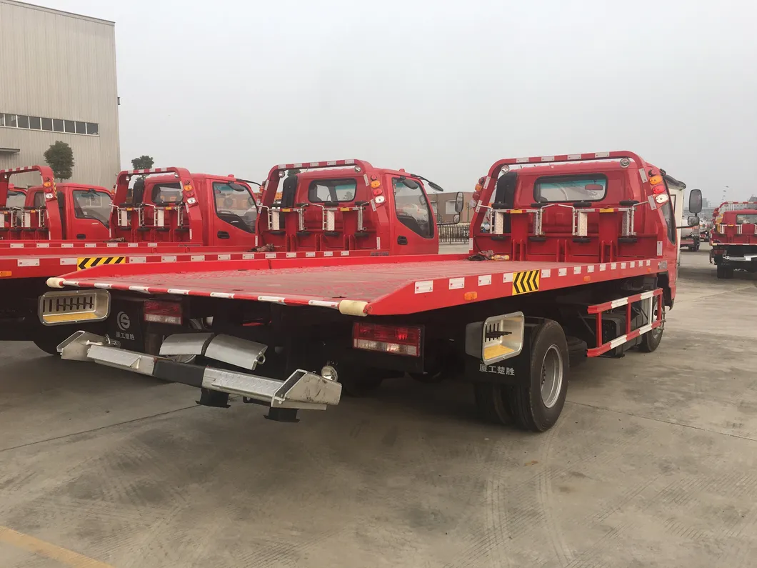 One Carry Two Road Wrecker Truck 5tons Flatbed Tow Truck Road Rescue Vehicles
