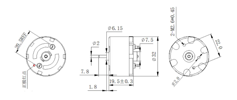 4500 Rpm Electric Micro Brushed DC Motor 500 DC 12V Brushless Motor Customized
