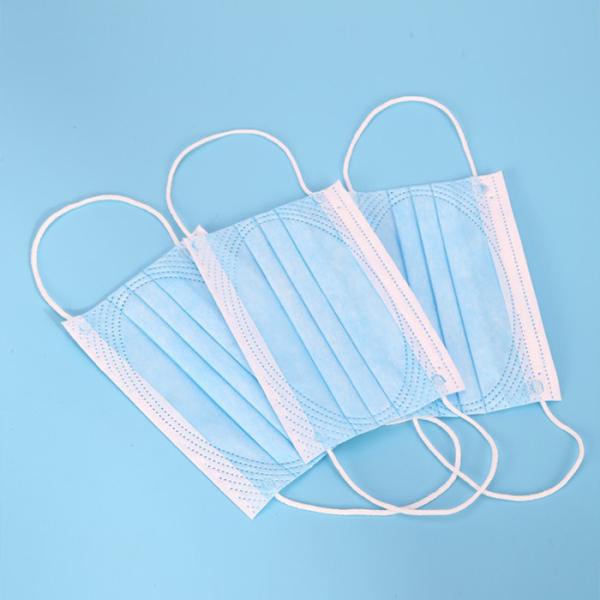 Medical Surgical Non Woven Face Mask 3ply Disposable For Hospital Factory