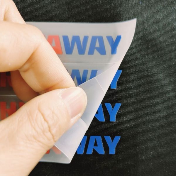 Customized Silicone Heat Transfer Logo Raised 3D Silicone Heat Transfer Label Washable
