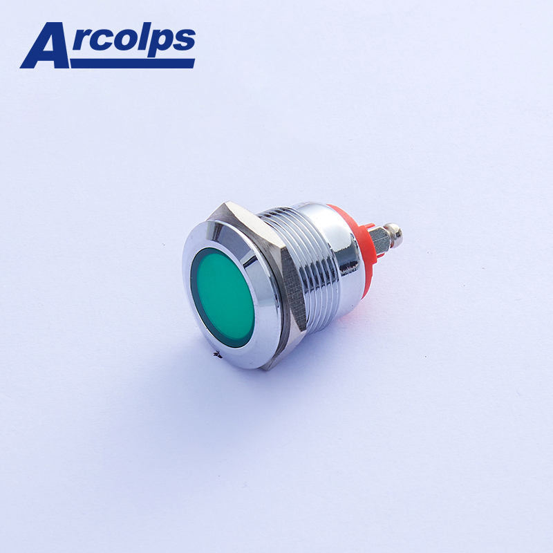 22mm LED Metal Indicator Light IP68 For Control Equipment 0012 Series