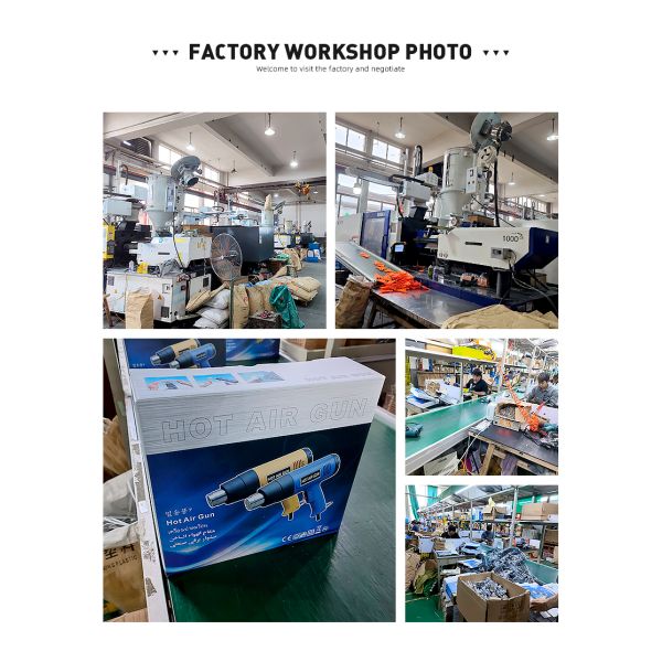 Máquina portátil portátil de envoltura retráctil de 220V con pistola de calor de aire caliente de 2000W