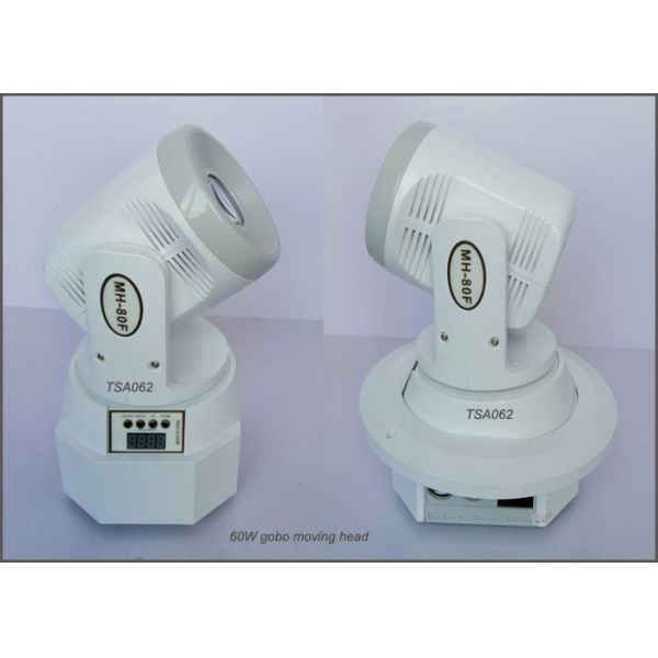 2019 New Cheap 60W Led Gobo Moving Light White Color Shell For Wedding / Church / Club Disco Party