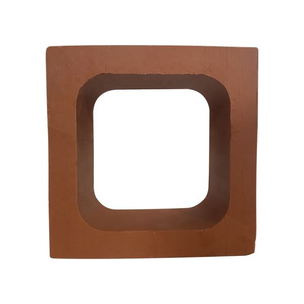Terracotta Wall Breeze Blocks Heat Insulation 800 Centigrade Red Brick School Building Decoration Material