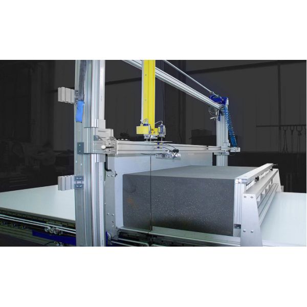 Automatic Sponge EVA foam Cutting Machine Vertical Straight Foam Cutter Rotary Worktable