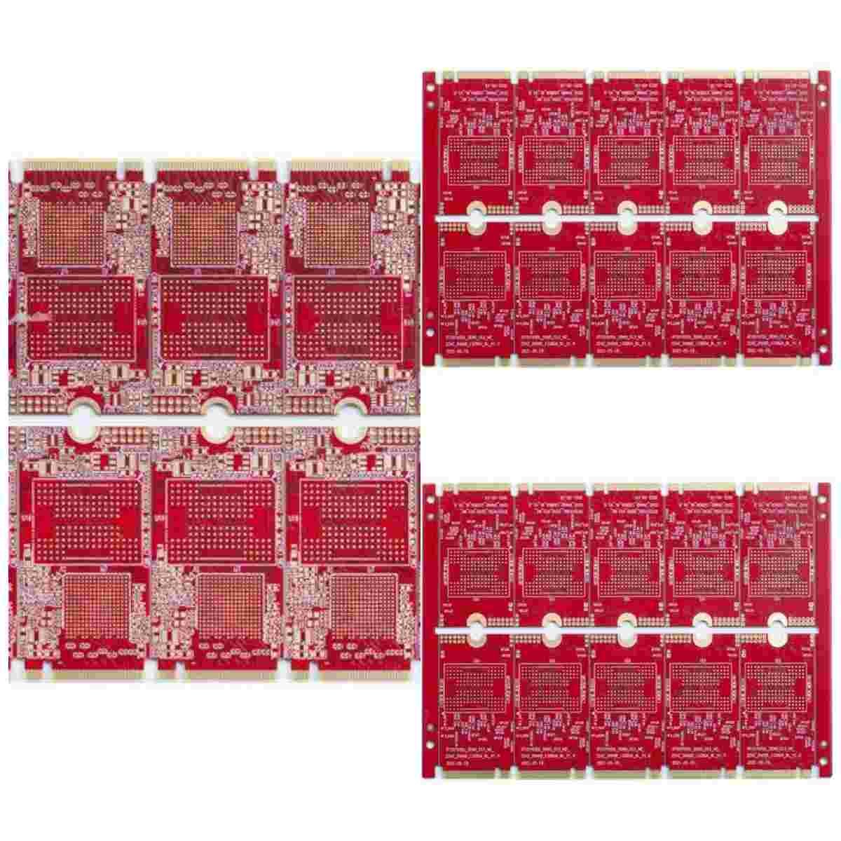 Доска PCB пальца 30u золота ультра тонкая отверстие 0.25mm BGA 8 слоев половинное