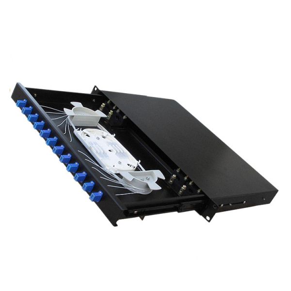 1U 19 Inch SC Fiber Optic Distribution Frame with 144 Cores and Stainless Steel Construction for FTTH/FTTB/FTTX Networks