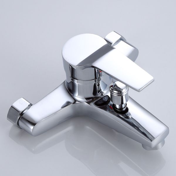 Zinc Alloy Chrome Finish Bathroom Bathtub Mixer Shower Faucet with Hot and Cold Water