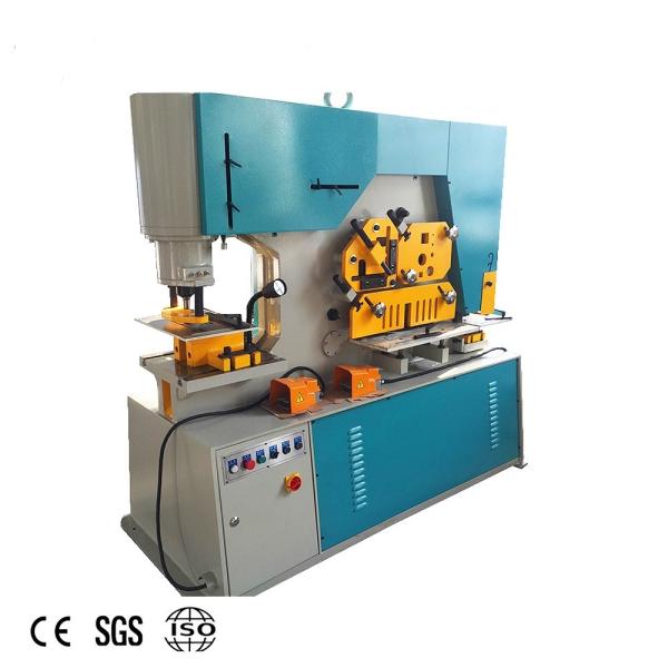 Q35Y 120T Steel Iron Worker , 220V 450V Hydraulic Punch And Shear Machine
