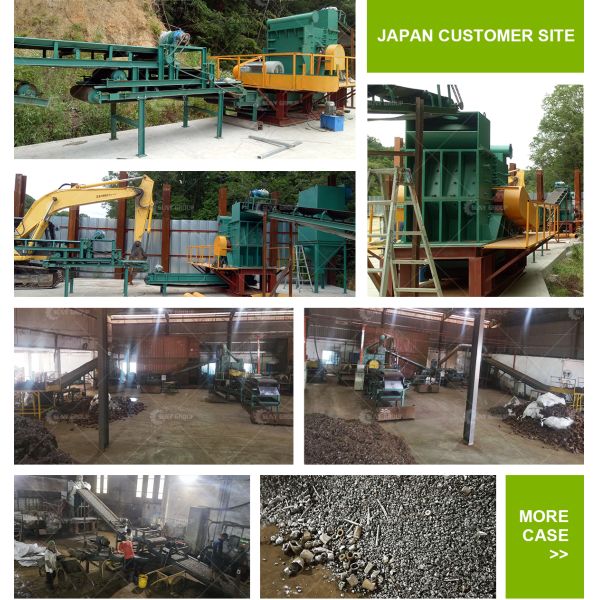 20000KG Веселый металлолом Промышленность Ac Электрический медный мотор Статор Линия завода по переработке