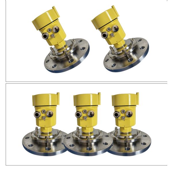FMCW Radar Level Gauge IP67 80 Ghz Radar Level Transmitter High Accuracy