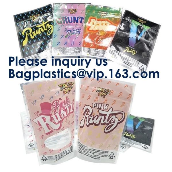 Child Resistant Exit Handle Bags Smell Proof For Legal Medicinal Products Mylor Foil k Bag