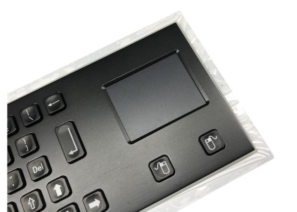 20mA Black Metal Keyboard 64 Keys Integrated Touchpad SS Electrophoretic