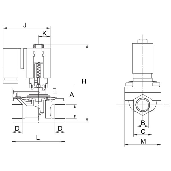 тип Адвокатура 24V 220V 321H35 Parker 1/2» клапана соленоида 40 высокого давления латунная