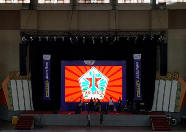 P3 rendering Full Color Rental LED Video Wall Screen for stage background