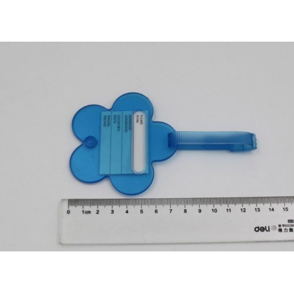 Eco - Friendly Flower Shape Baggage Identification Tag / Soft PVC Luggage Tag