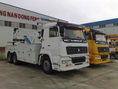 Tow Truck Wrecker 3 Axle Special Purpose Truck Flatbed 2 Cab Seats