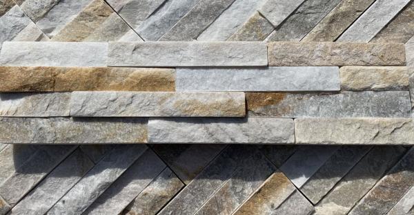 15 * 60cm Size Slate Ledger Stone Panels Wall Cladding Honey Golden Panel
