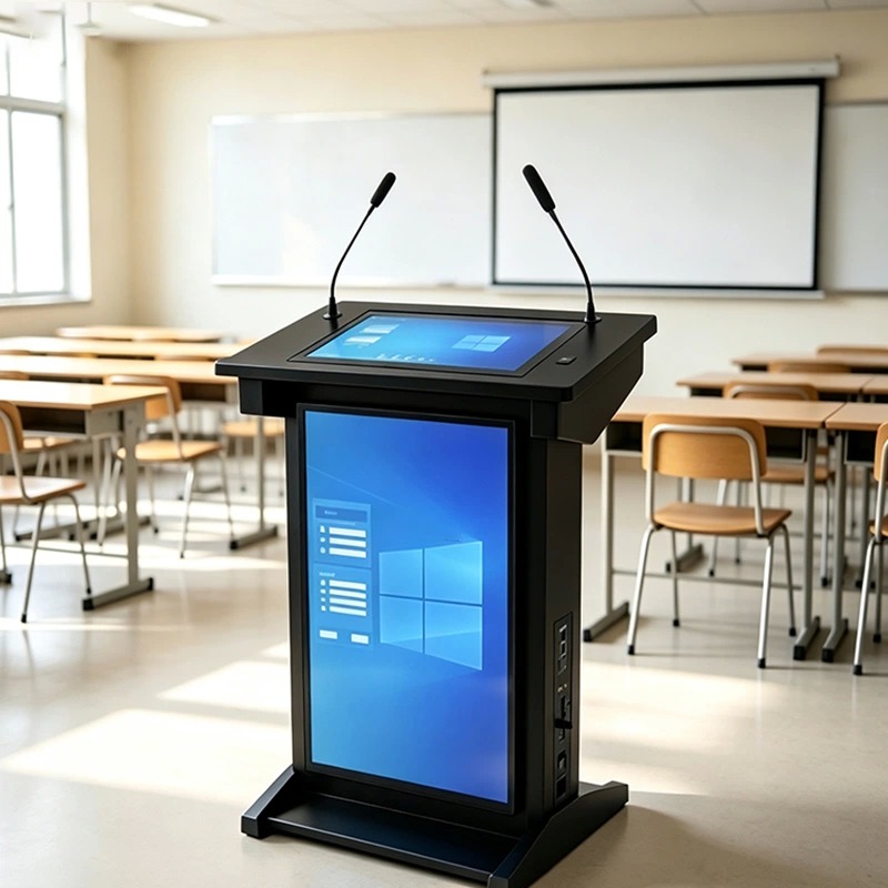 Qtenboard QM-4333JT 43 Inch Front Display Digital Podium with Windows 11 Pro