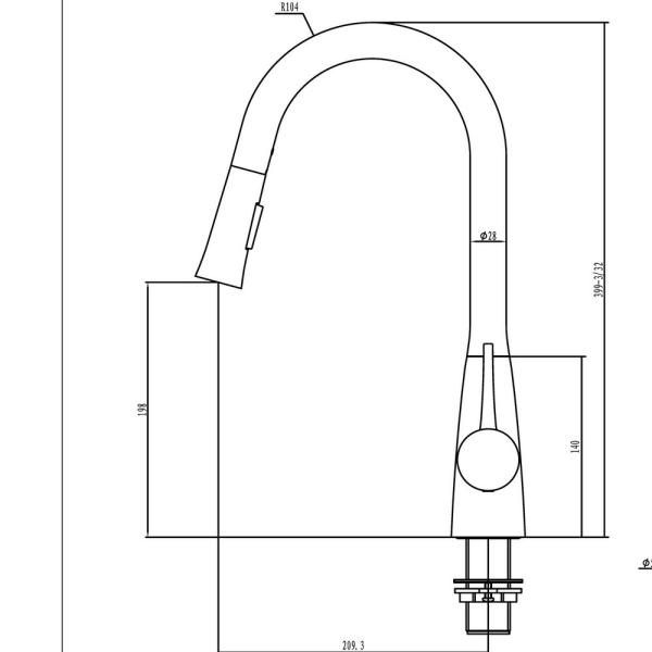 Multifunction  wall mount kitchen faucet with spray FOR NORTH AMERICA MARKET