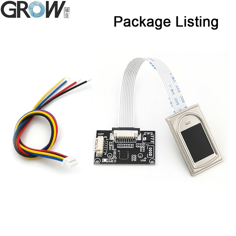 GROW R304A DC4.2-6V 208*288 пикселей Модуль сканера отпечатков пальцев Reader Free SDK с 1500 емкостью для Arduino Windows Android