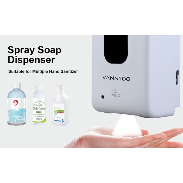 Commercial Bathroom Kitchen Sensor Soap Dispenser 1200ml Households  Bathroom Accessories
