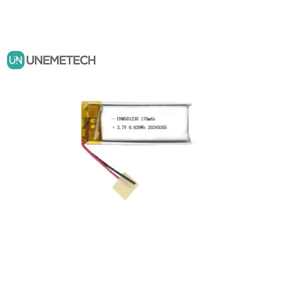 Перезаряжаемая литий-полимерная батарея 501230 3.7V 170mAh Ли-полимерная батарея для беспроводных наушников