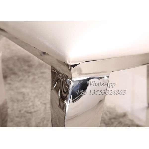 Stainless Steel And Leather Dining Chairs From Furniture Factory (YS-4)