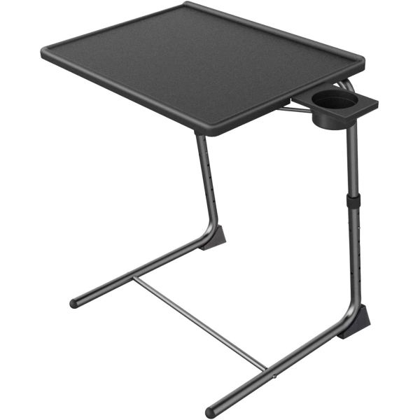 Adjustable Folding Tv Tray Table for Livingroom Home Furniture 6 Heights and 3 Tilt Angles