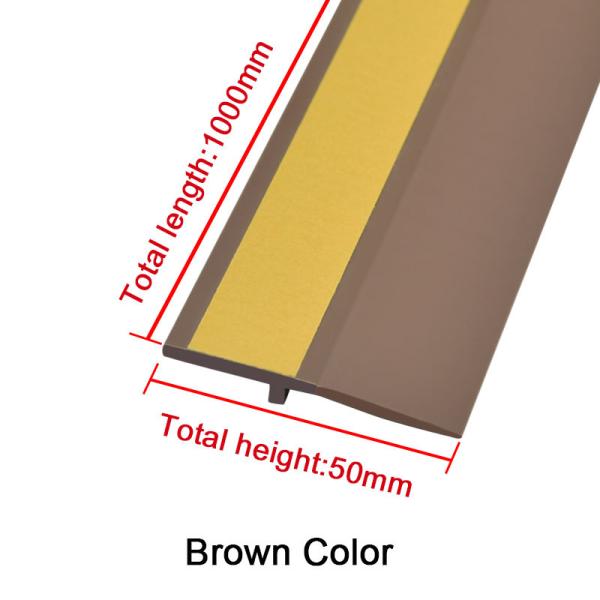résistance à l'eau inférieure de bande de joint de porte de Brown de lacunes de 3mm
